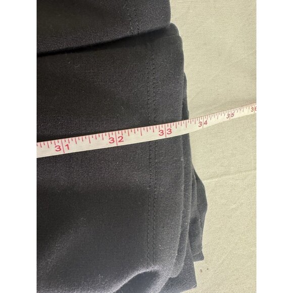 Lands End Womens 18 Black Ponte Knit Swing Midi Skirt City Classic Modest Preppy - Picture 9 of 9